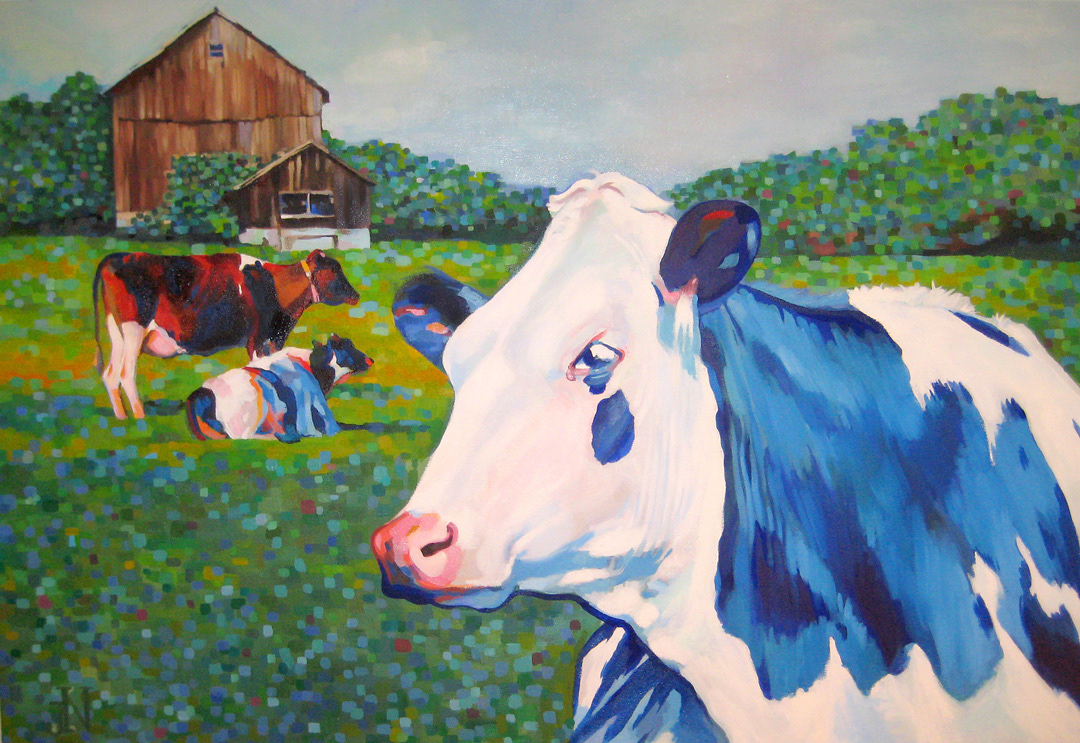 Painting of Family Farm for Private Client