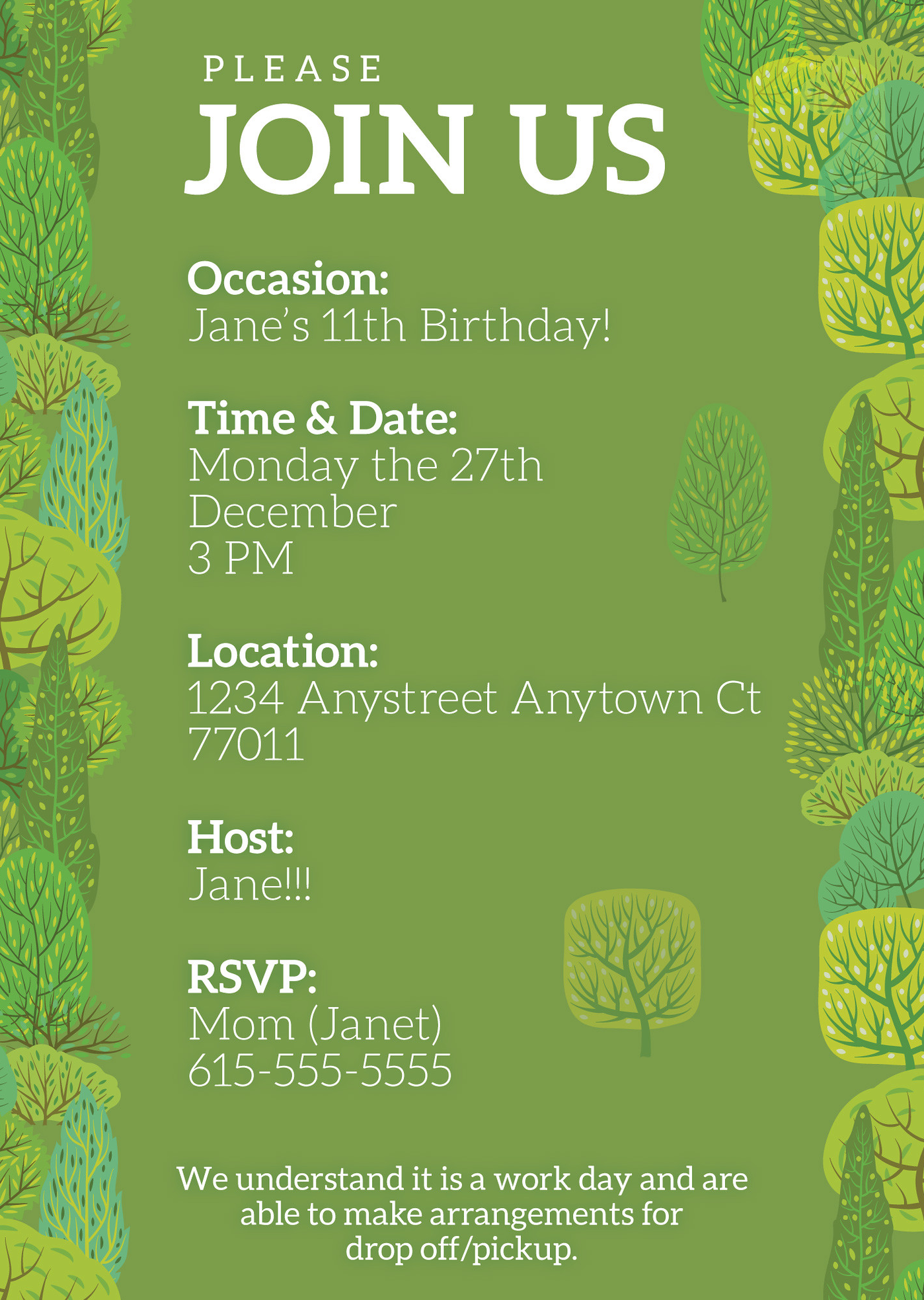 Childs Invitation design