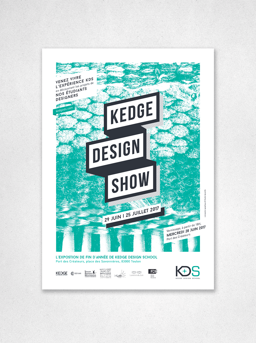 affiche kedge design show - © studio apostille