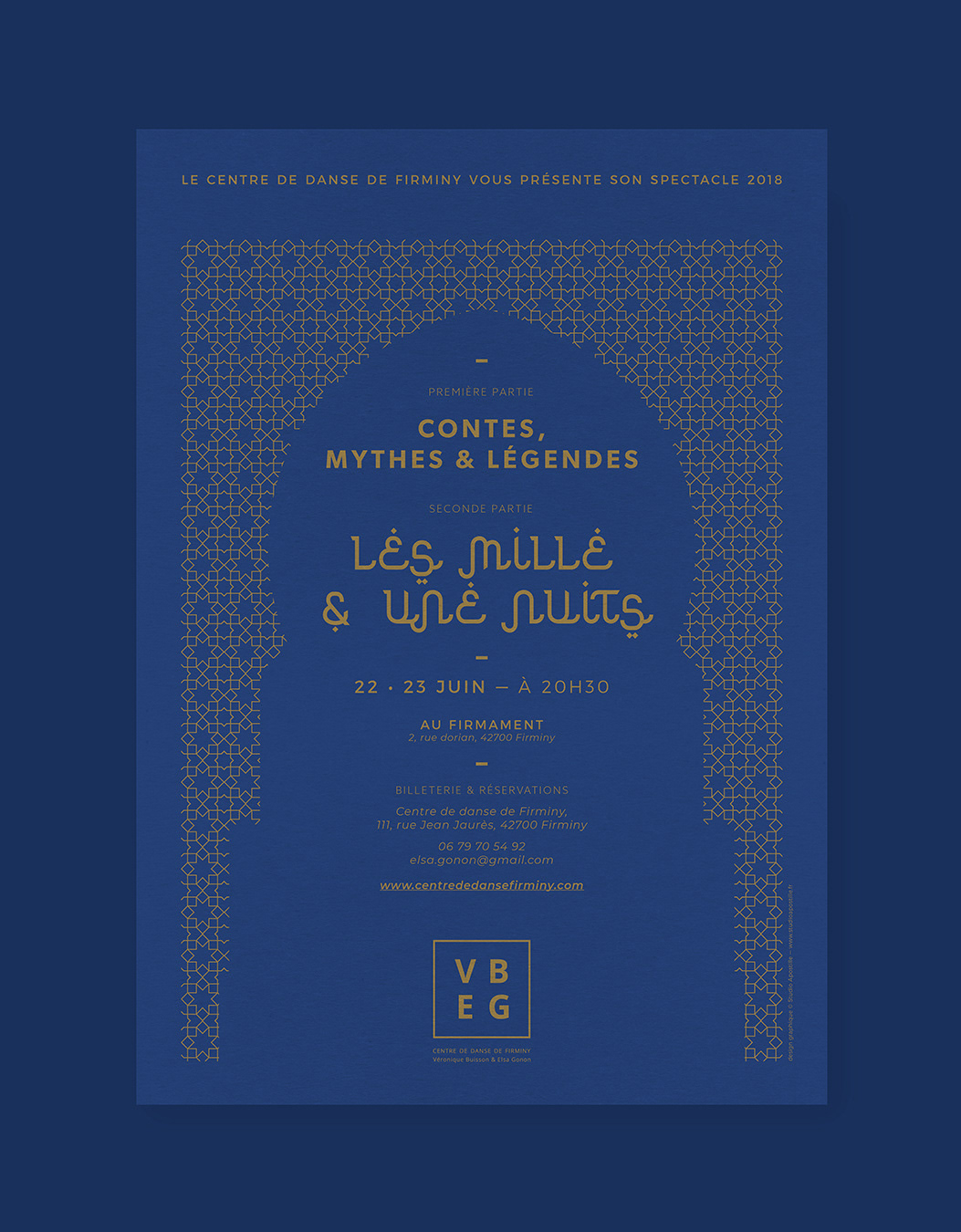 Affiche 2018 école de danse VBEG ©Studio Apostille