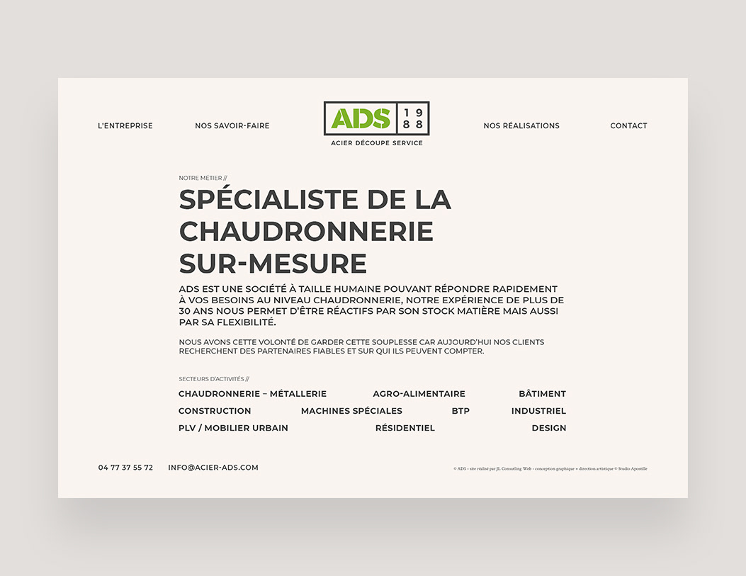 ads-acier-découpe-sercice-web-design-studio-apostille