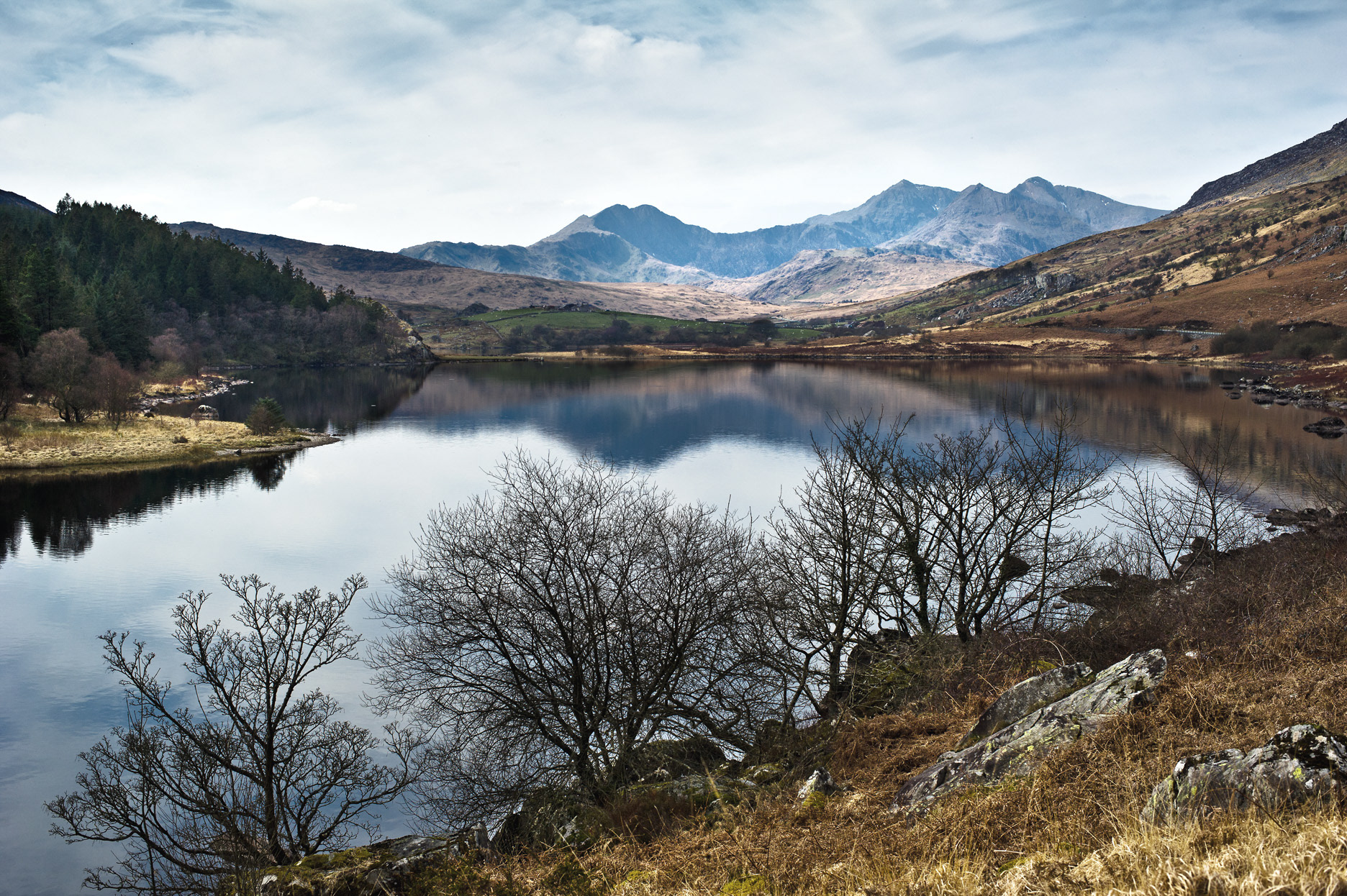 Mount Snowdon From Plas-Y-Brenin