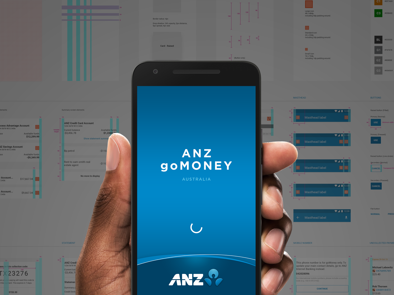 Открыть mobile. Мобильное приложение визуал. ANZ Bank приложение. ANZ Bank Australia mobile app. Визуальное для андроид.