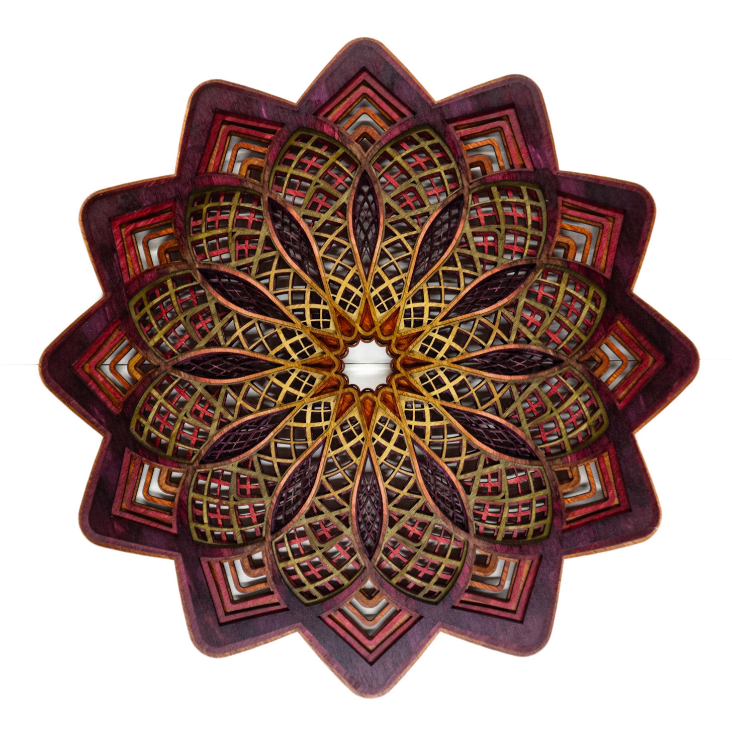 Exploading Leaf large Burgandy