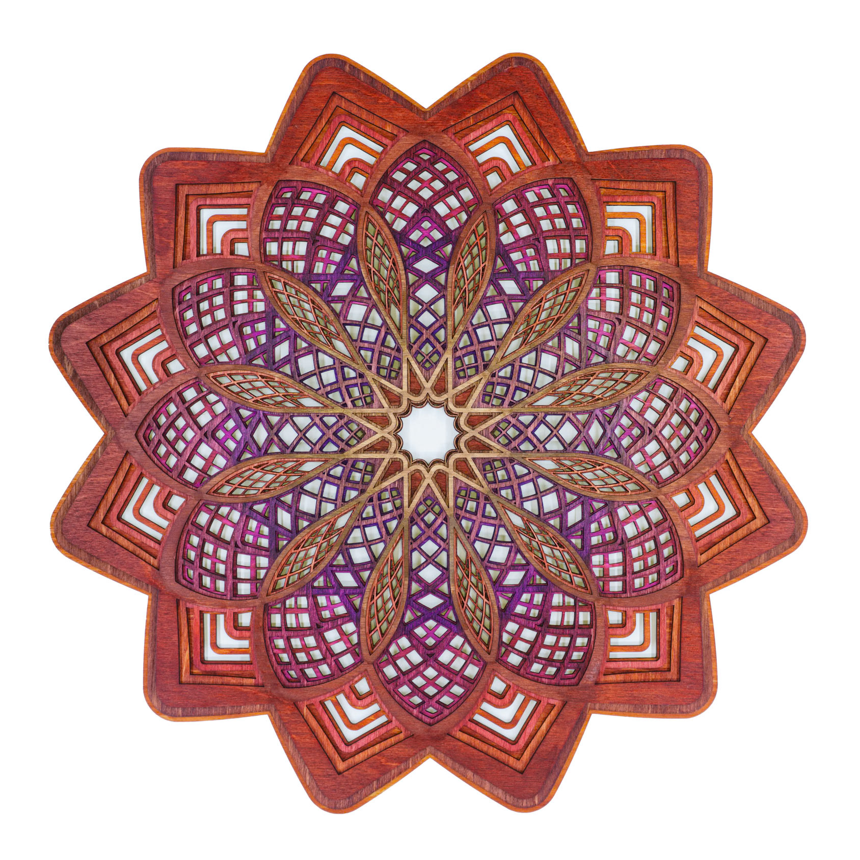 Fallen leaf - Red to Purple