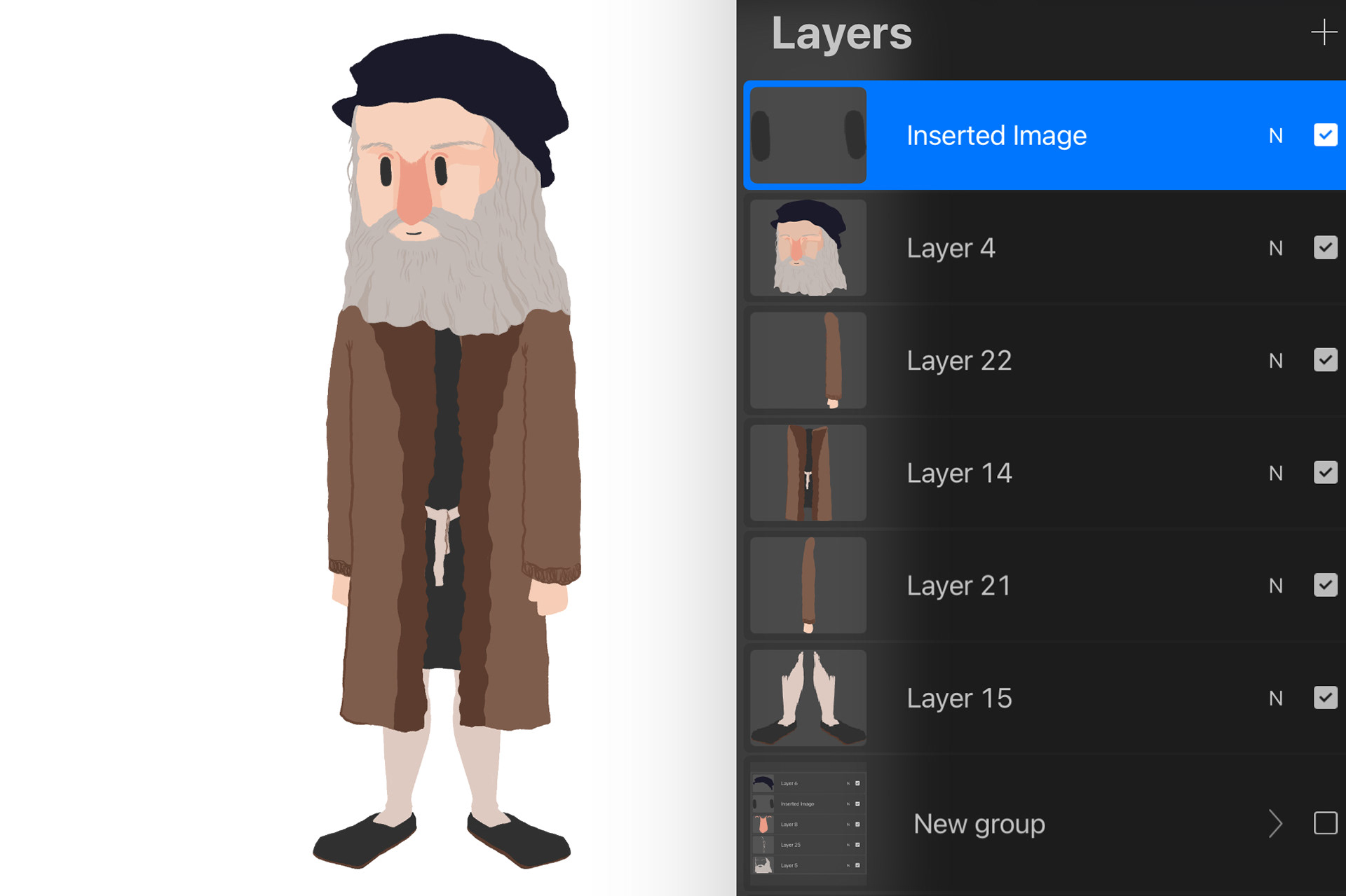 Da Vinci Character Illustration