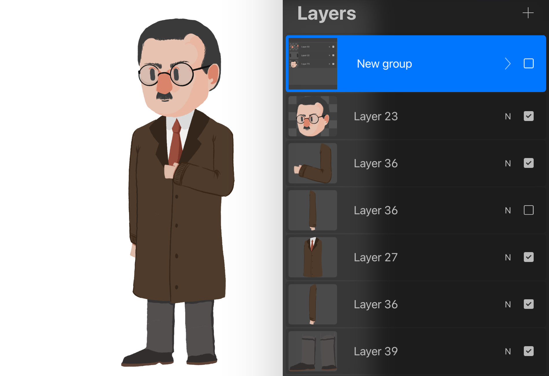 Piet Mondrian Character Illustration