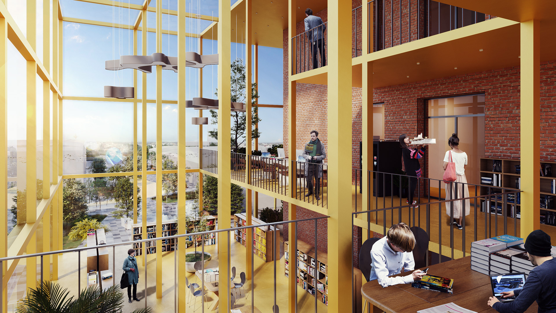 Conceptual indoor view of DASU Building.