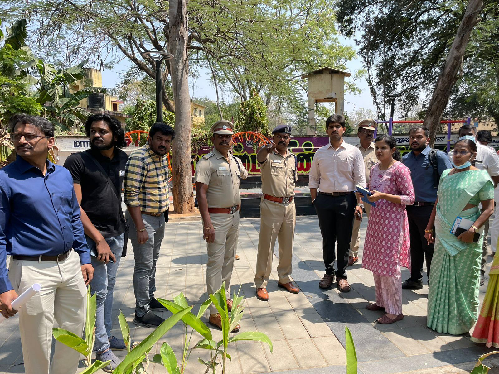 Site visit with the Coimbatore Municipal Commissioner and Police Commissioner for piloting parking management neighbourhoods