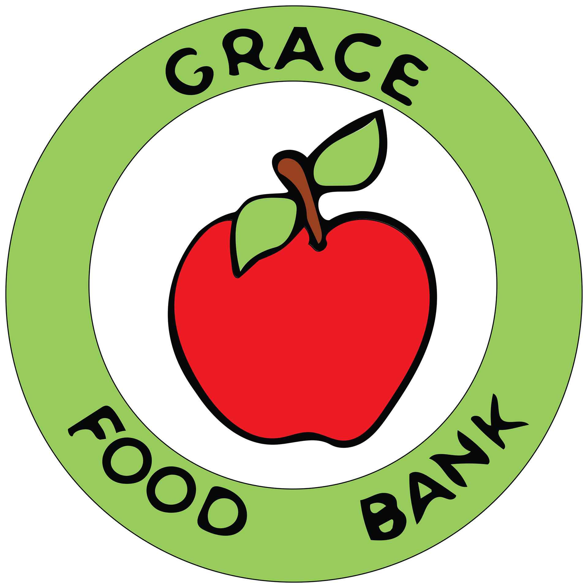 Grace Food Bank is the sponsor of the event. We had to create a logo for the company.