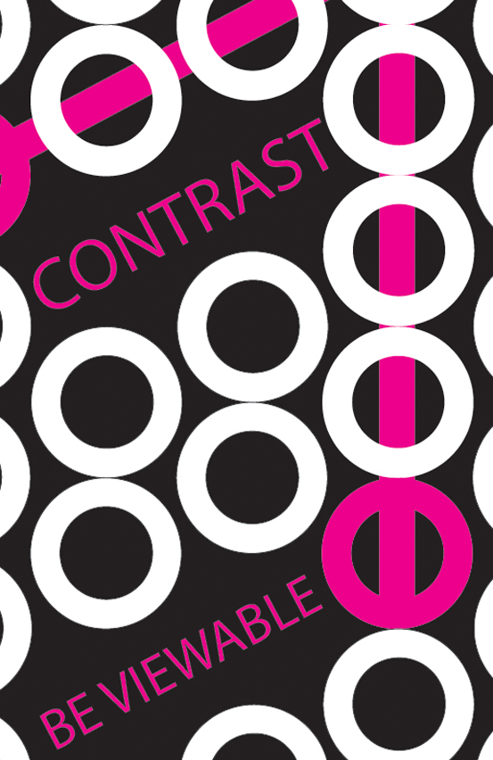 My first attempt at making a poster, promoting a simple example of graphic design elements.