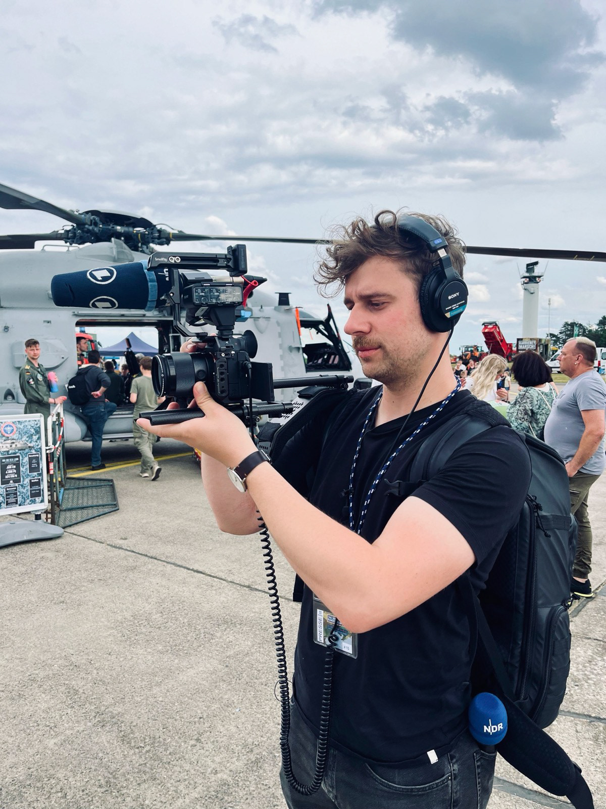 Unterwegs als Videojournalist für ARD / NDR.
