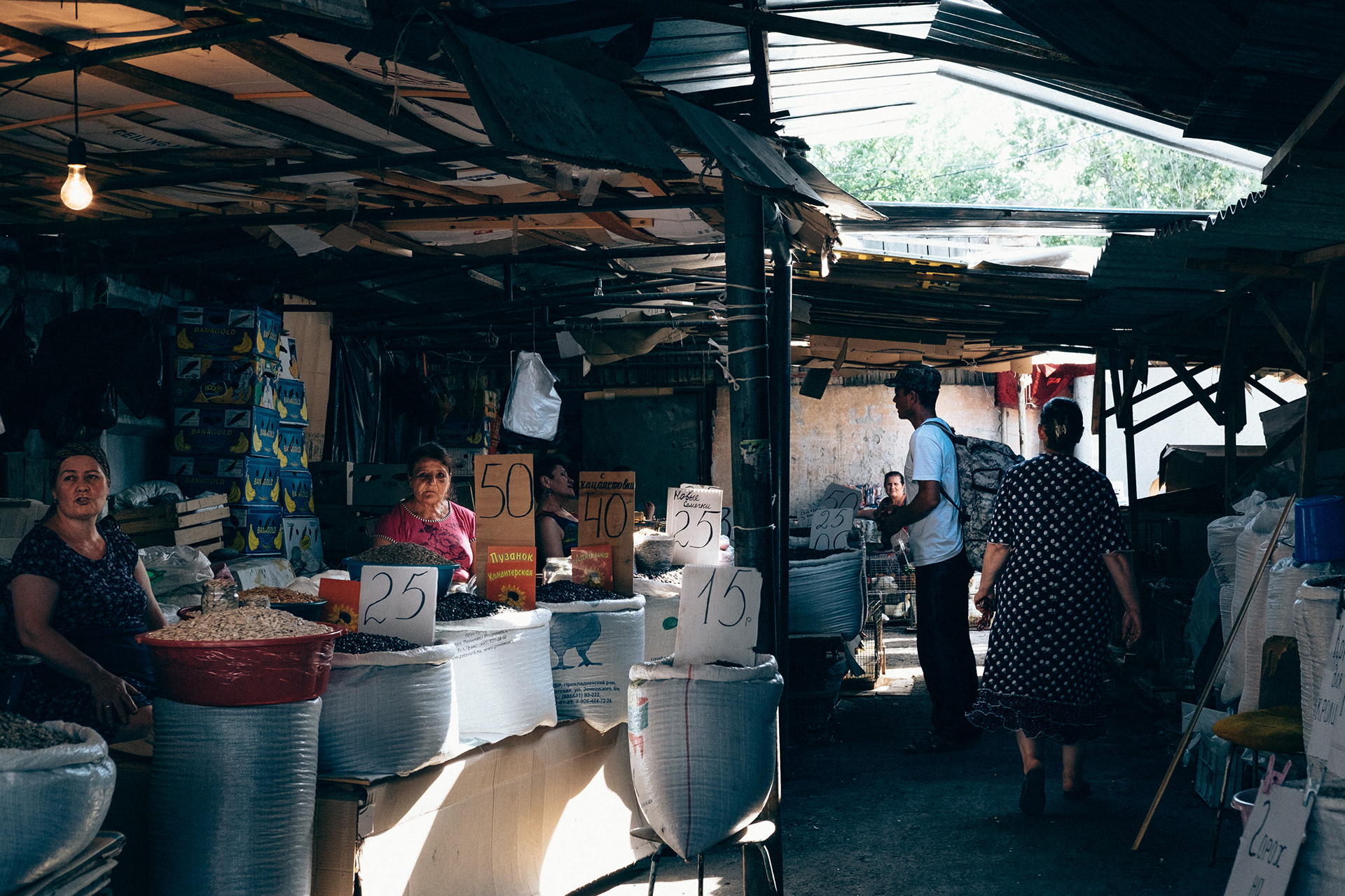 street market in pjatigorsk, caucasus