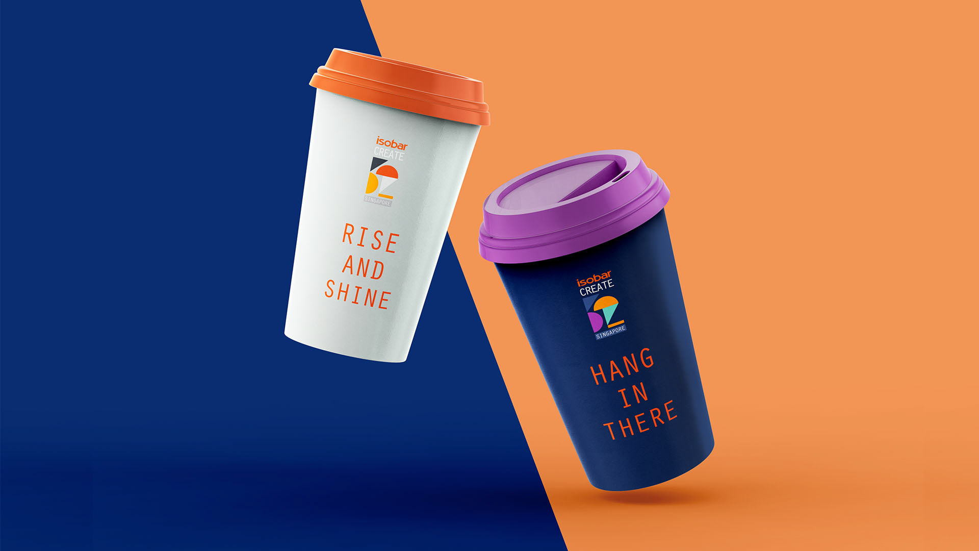 paper cup - event branding isobar Create 32