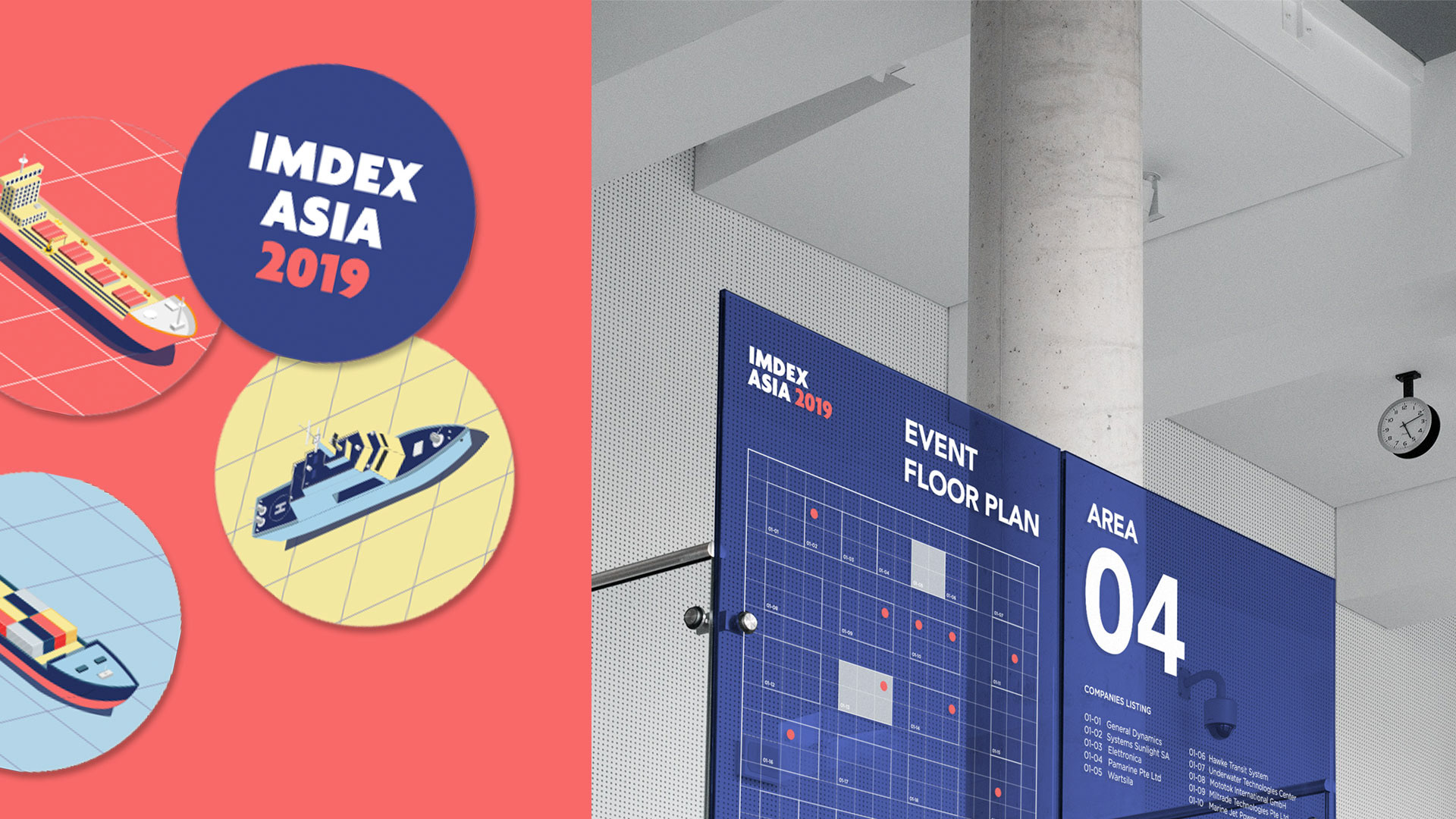 stickers and signage - branding for IMDEX Asia