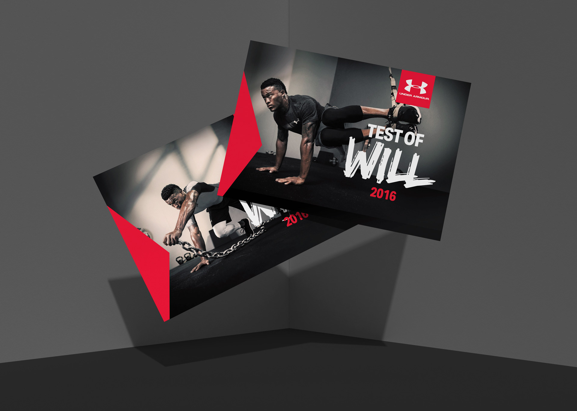 postcard design- Under Armour Test of Will