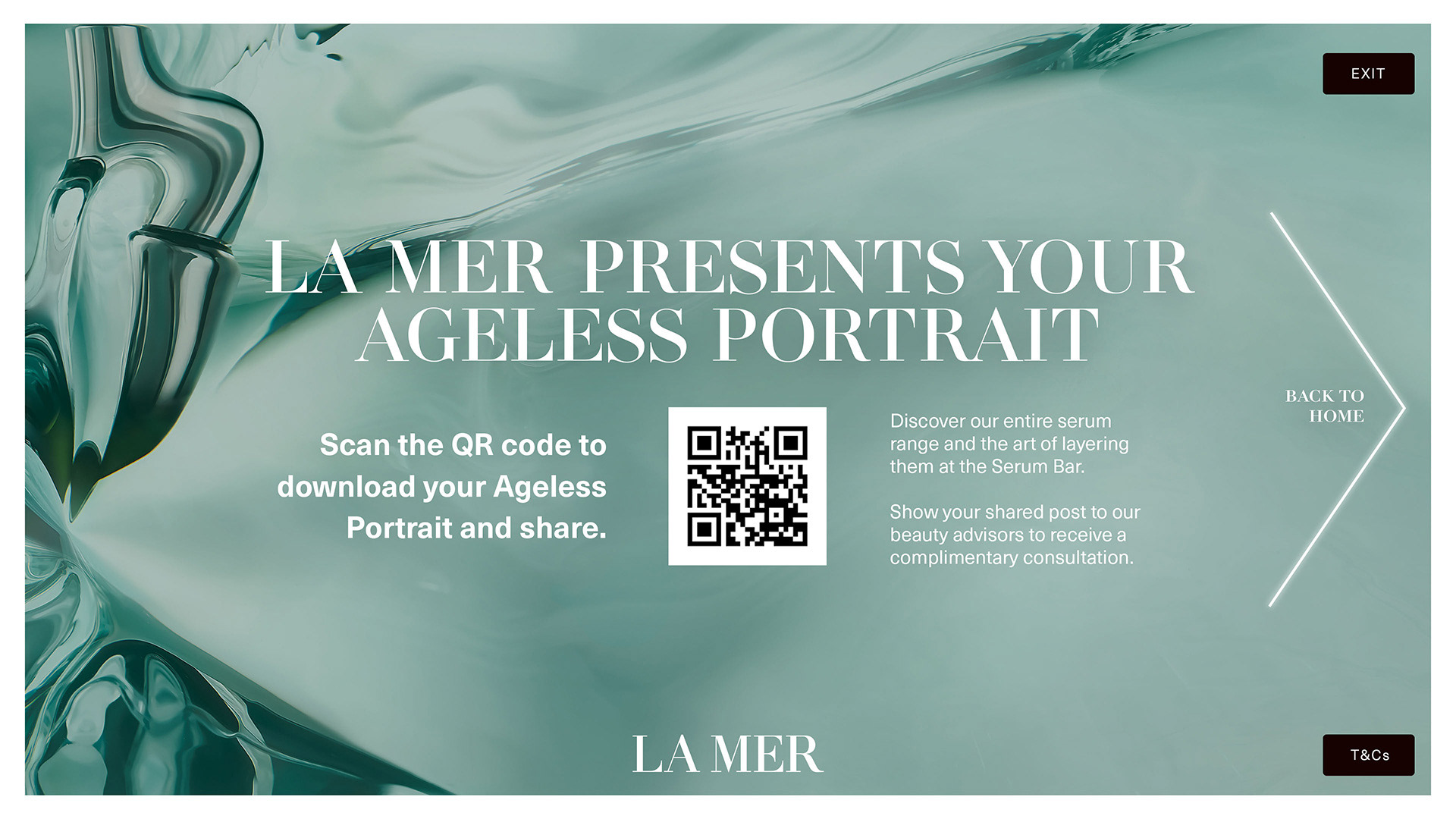 ui and experiential design for La Mer