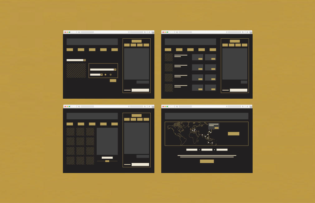 UI design wireframe - Krisflyer AMEX