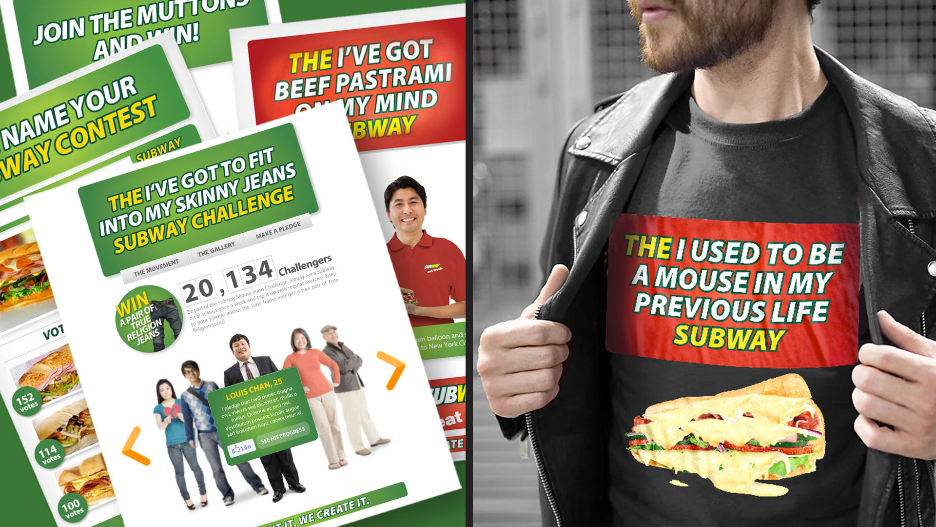 subway sandwich t-shirt