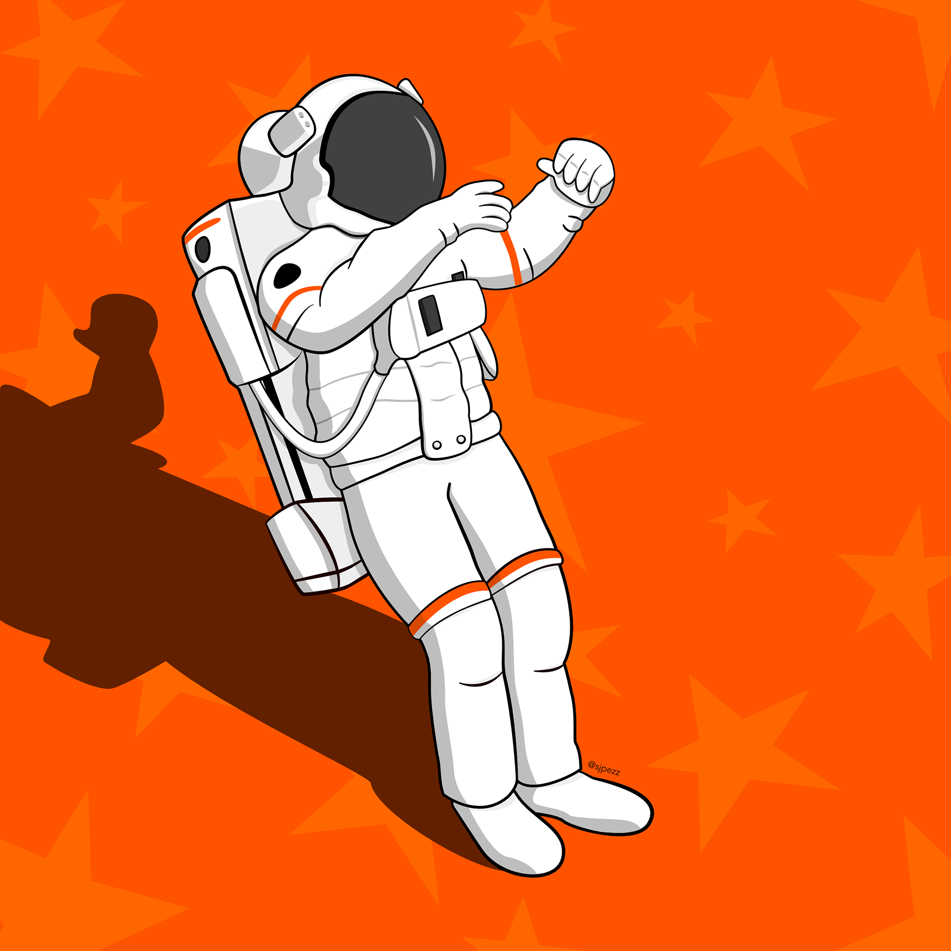 Illustration of an astronaut