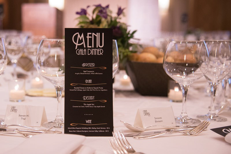 Image Copyright of the German American Chamber of Commerce, Inc. - Image of the Martinsgans Gala Dinner menu
