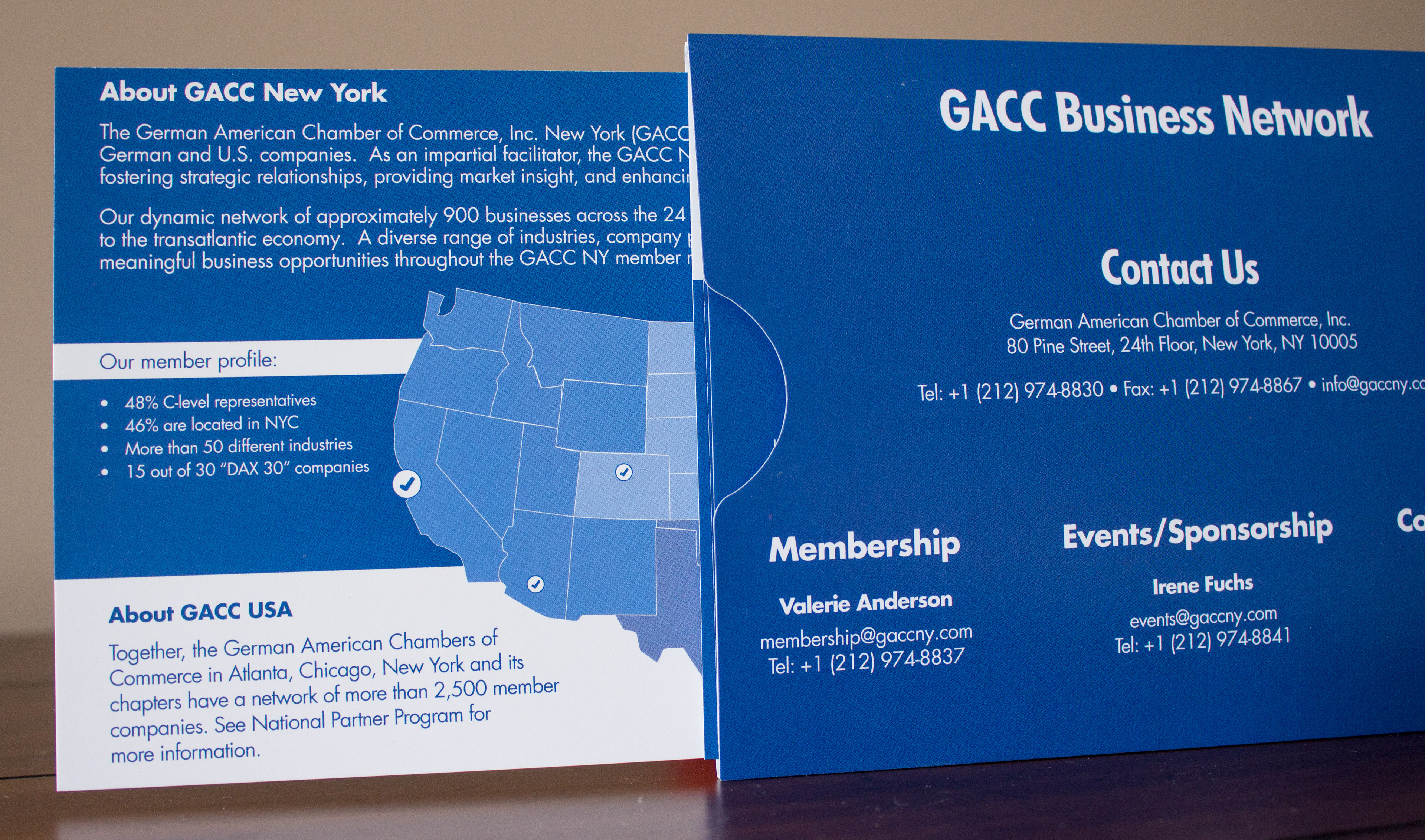 Image of the GACC NY Membership Brochure
