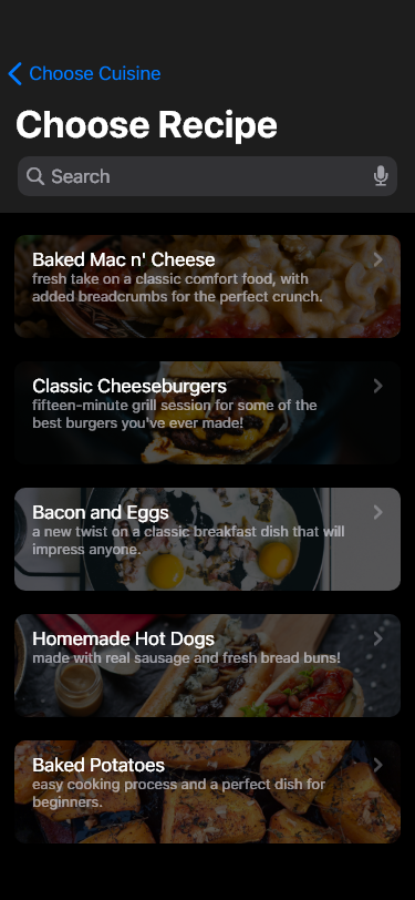 App recipe