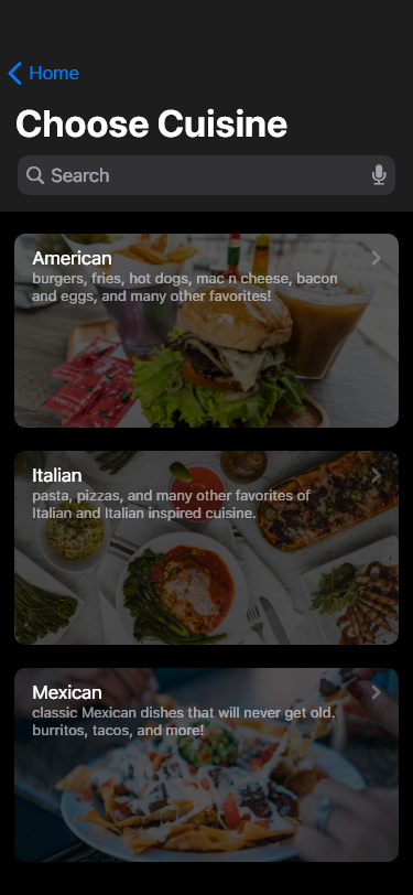 App cuisine