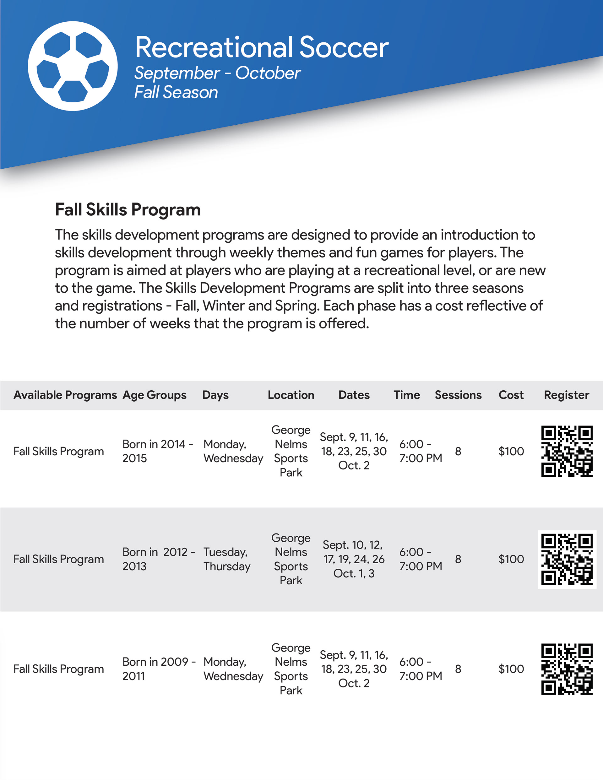 OSU Program Guide Rec Fall Page