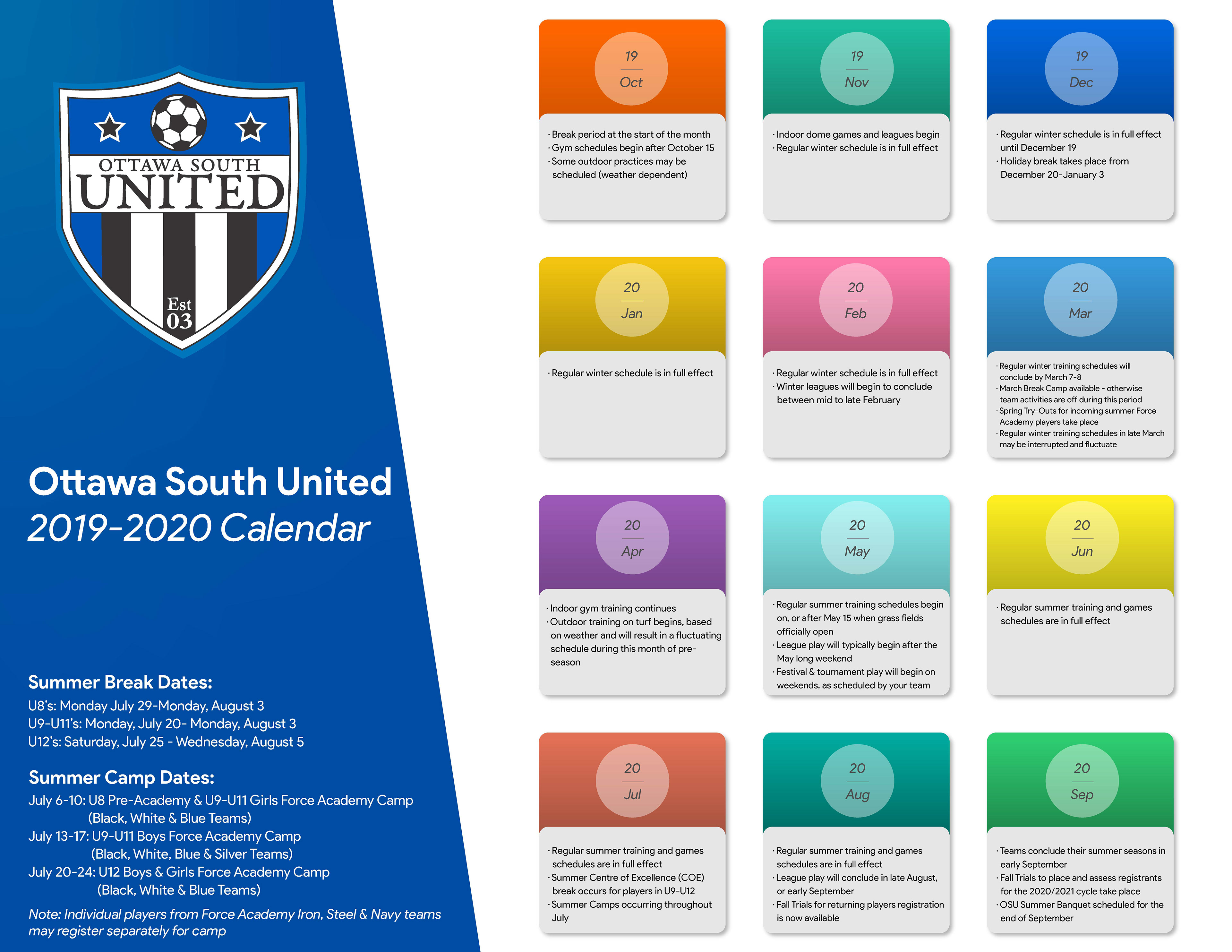 OSU 2019-2020 General Calendar