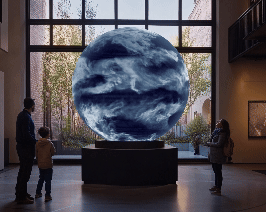 360° content for sphere installation