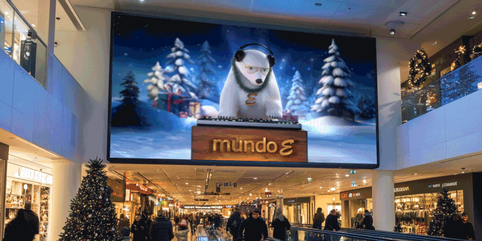 Holiday Content Campaign for Mall LED Network