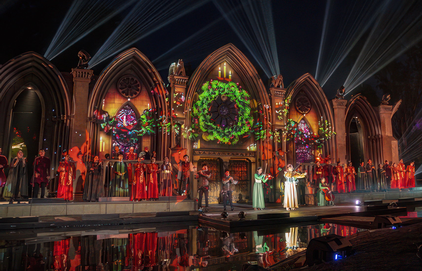 Concert stage immersive visuals for Navidalia