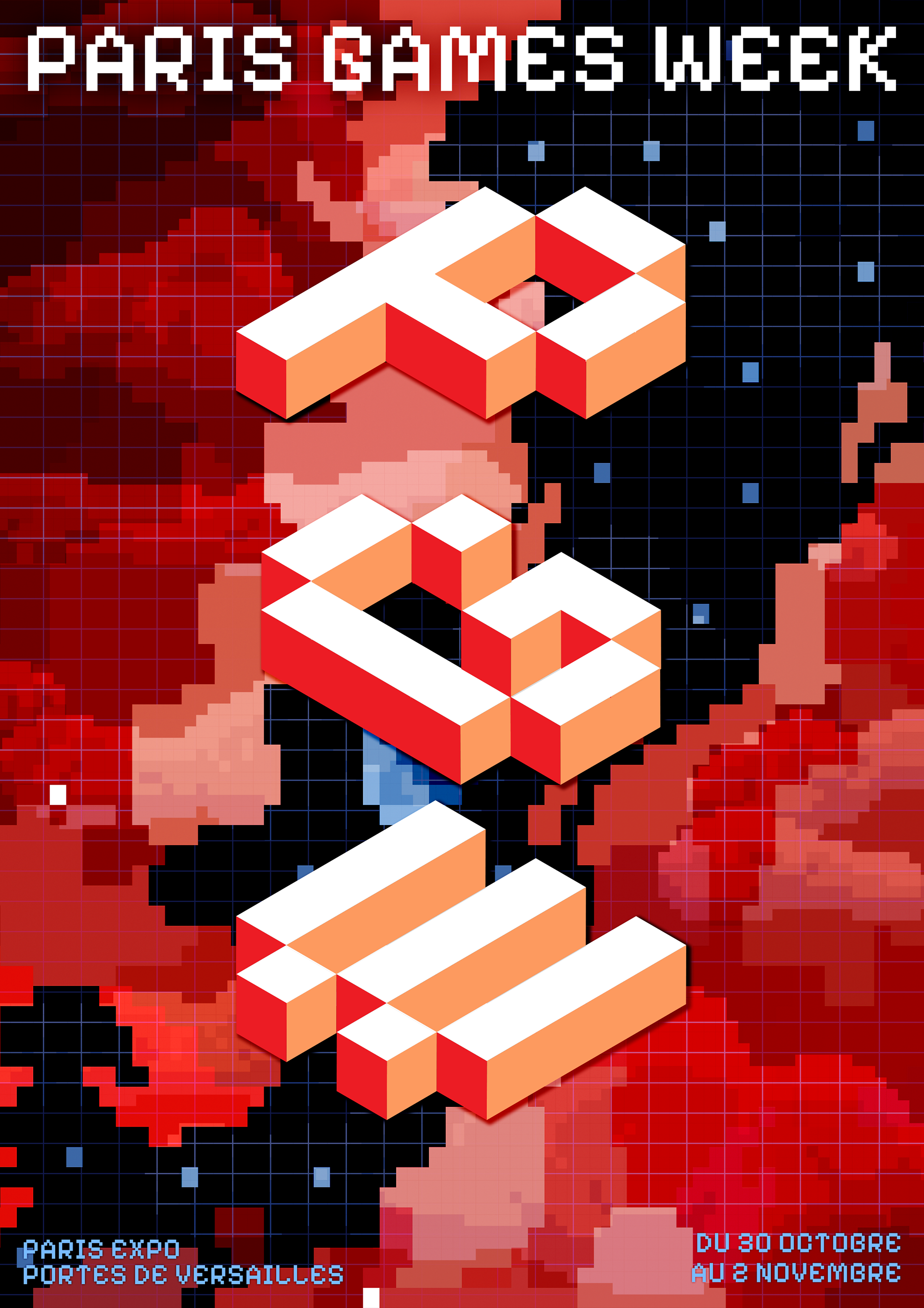 #Jour6 #ParisGamesWeek Affiche pour la Paris Games Week, le grand rendez-vous du jeu vidéo en France, entre compétitions d’esport, découvertes et innovations à Paris Expo Porte de Versailles.