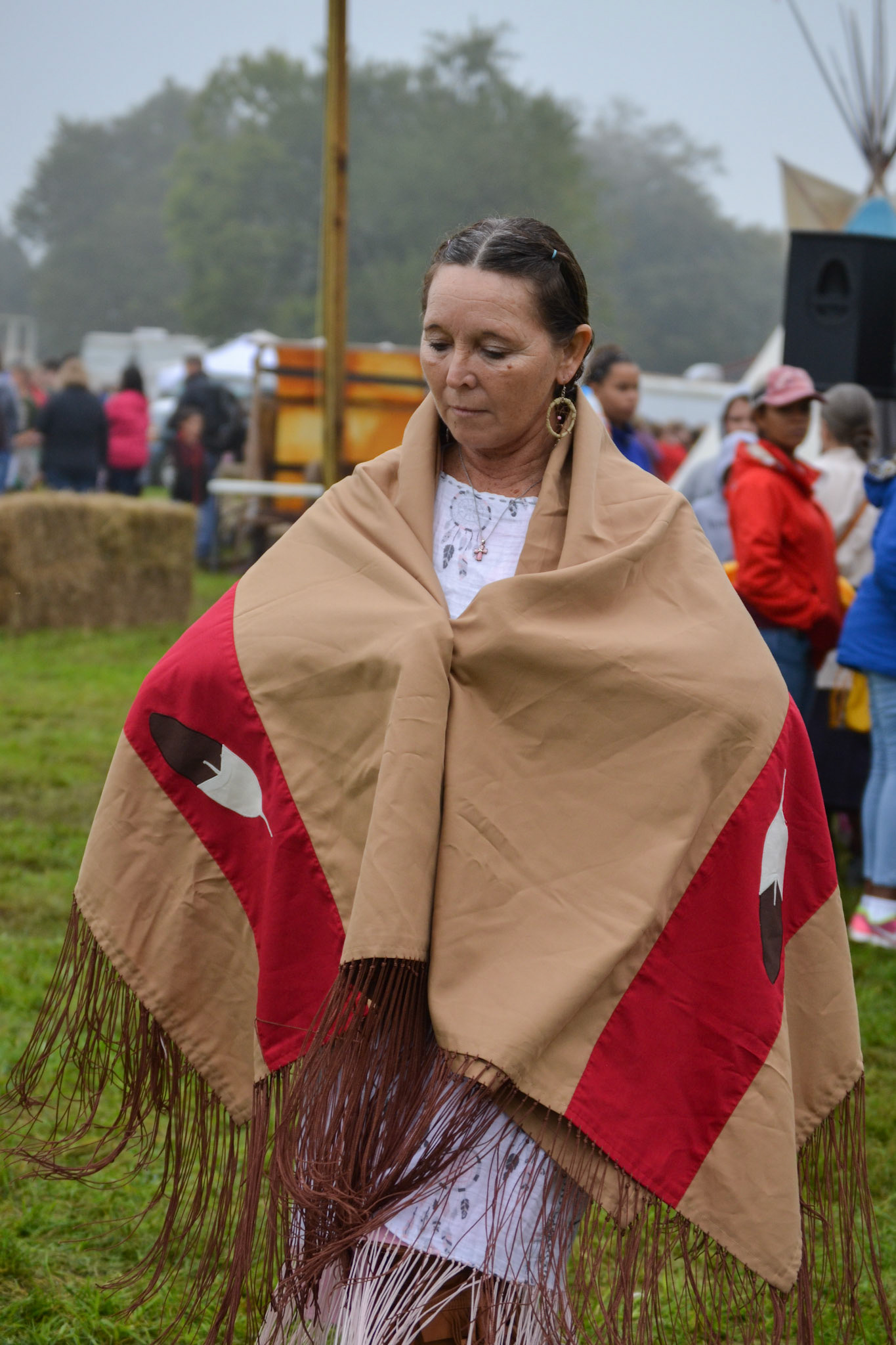 Debra Short at Friday's Powwow.