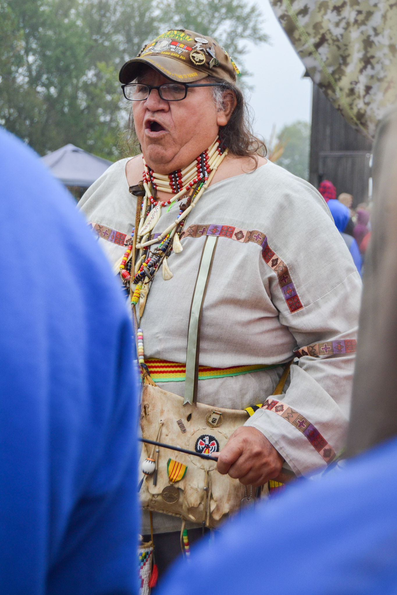 Arizona teaches students how to use the heart drum.