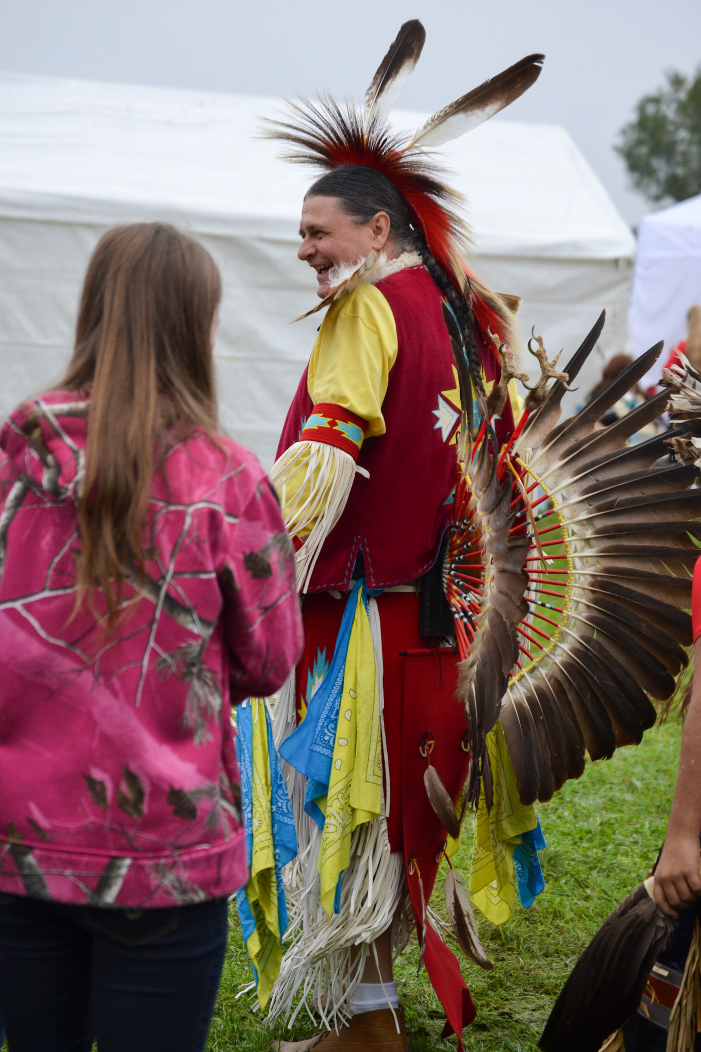 Steve McKeown at the Powwow.