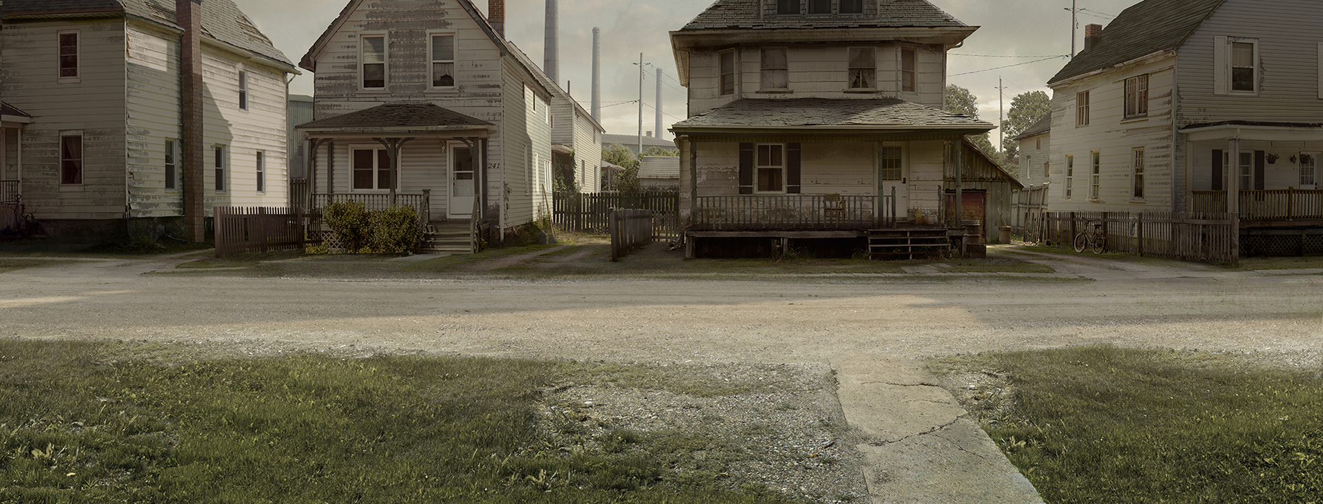 Final Matte Painting reverse street Cleveland Ohio