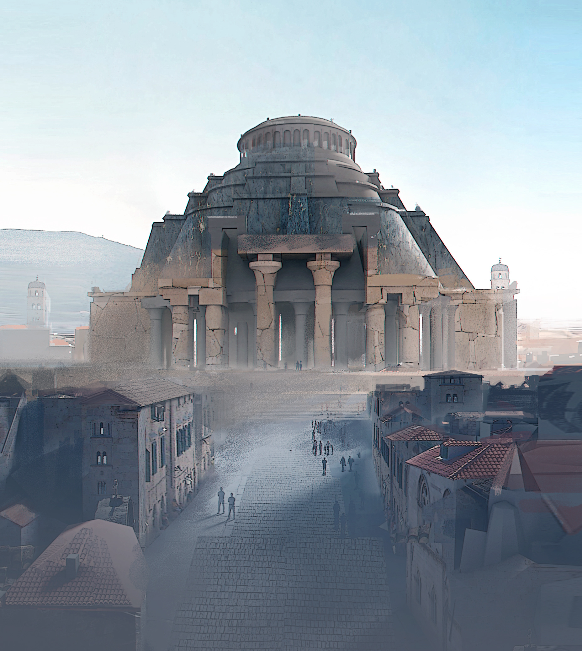 Early version of the dragon pit