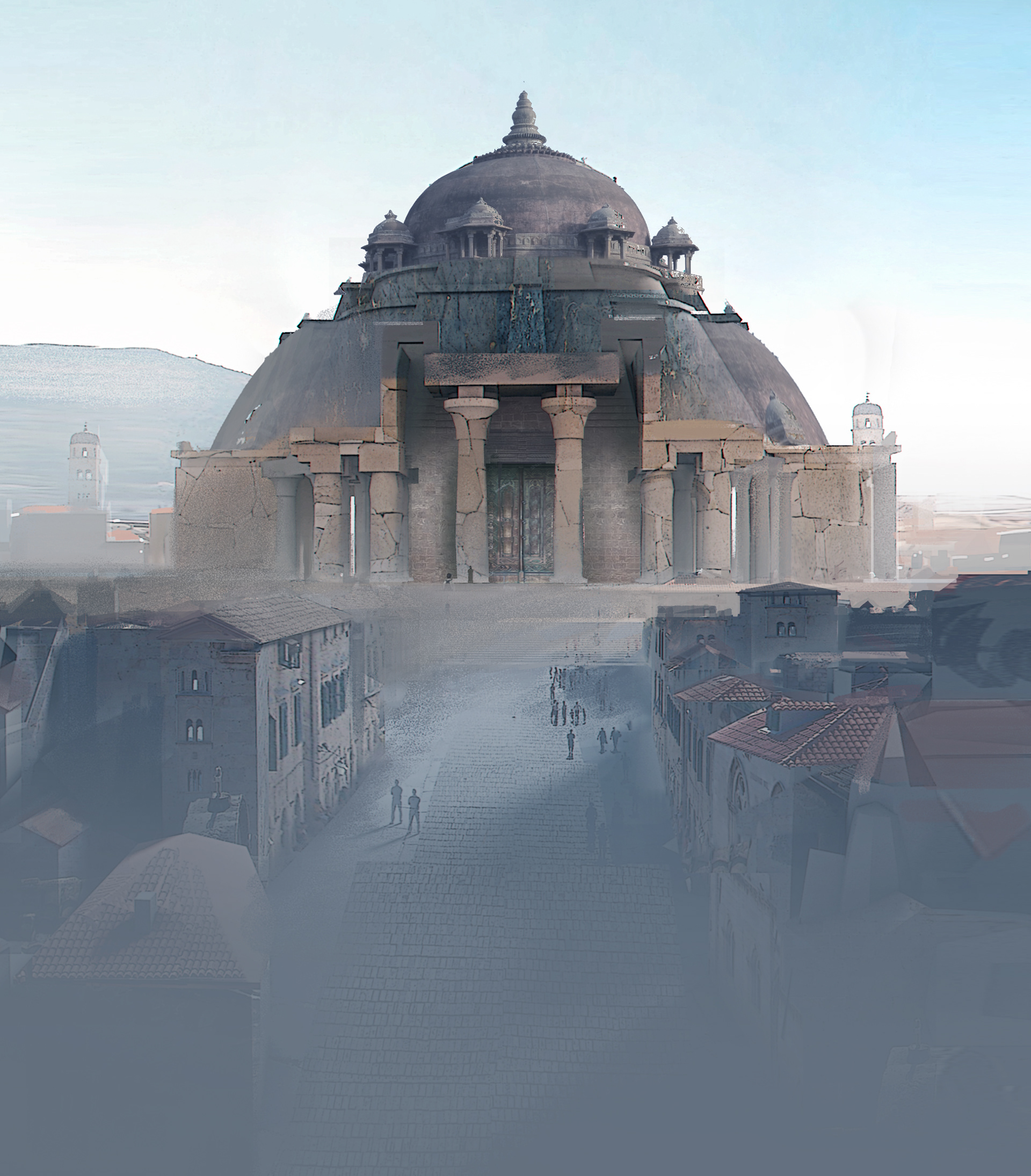 Early version of the dragon pit