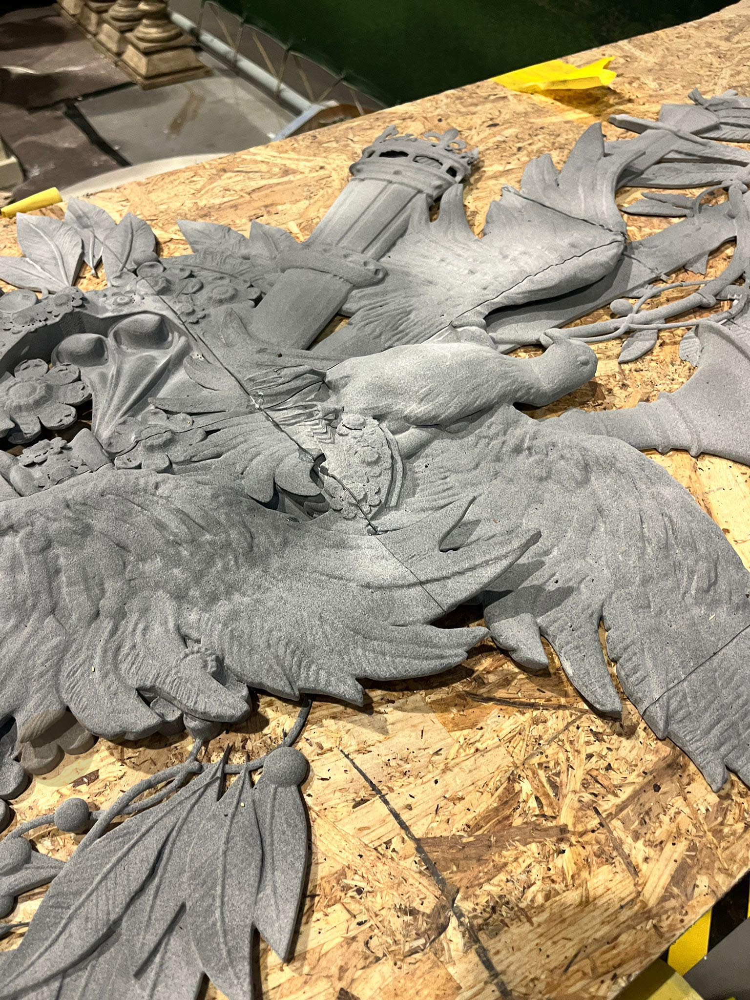 3d printed in sections( powder printed)