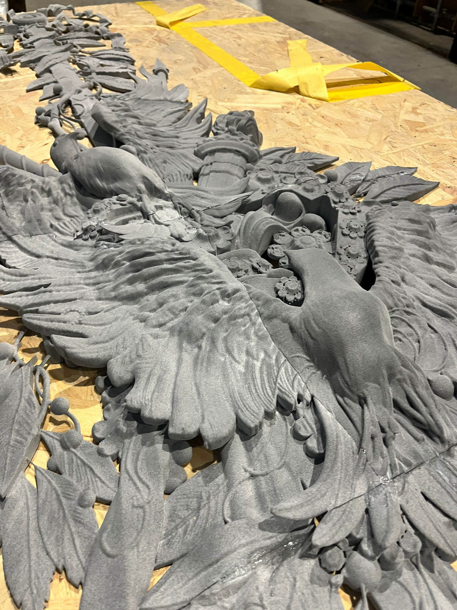 3d printed in sections( powder printed)