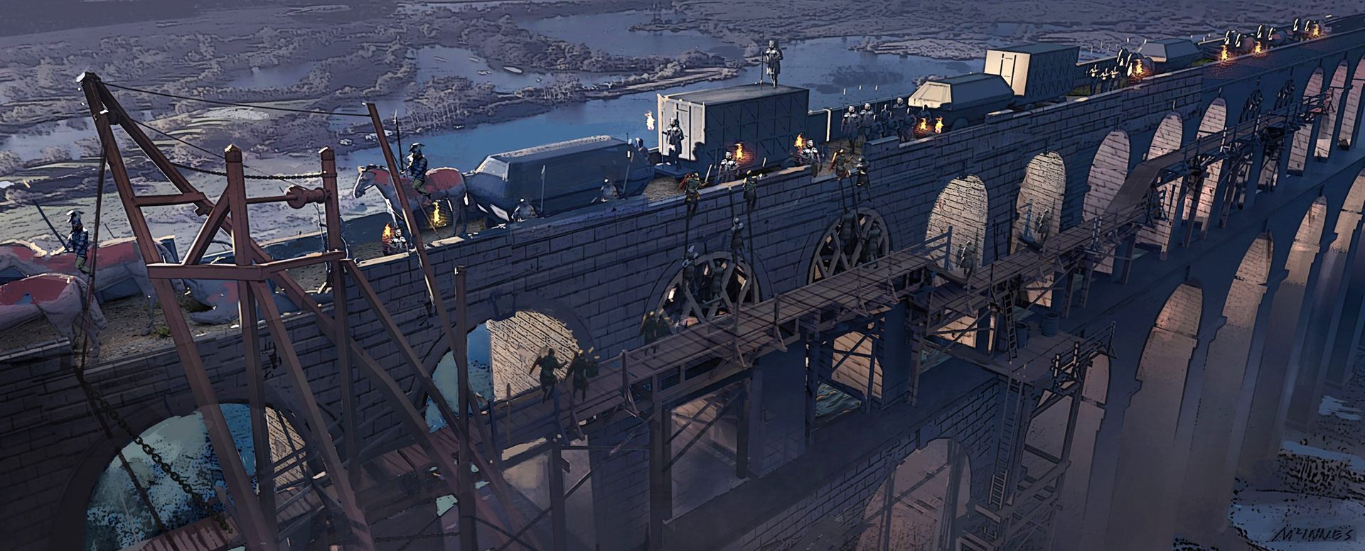 BRIDGE MODEL PROVIDED BY ART DEPT