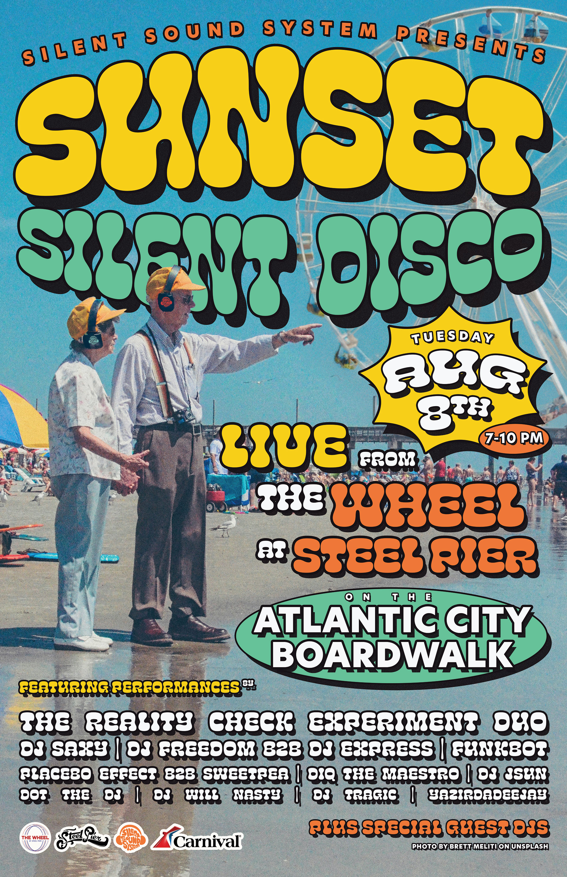 Sunset Silent Disco 2023 Event Poster