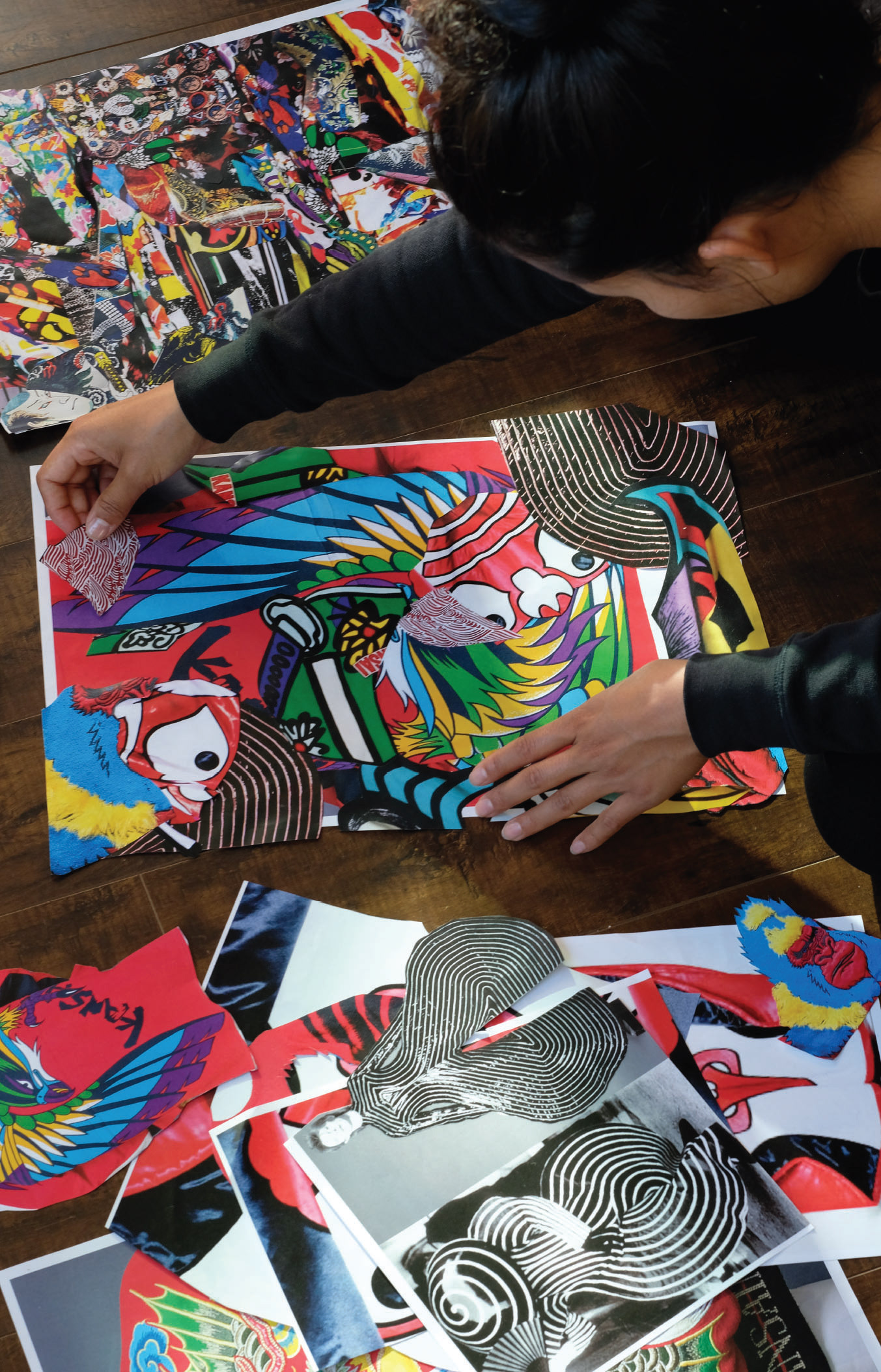 Seawheeze 18 print artwork: Rush & Hybrid - collage process