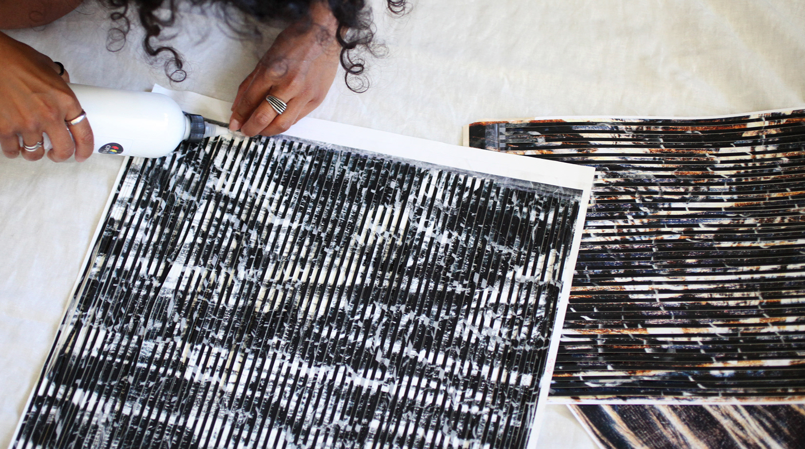 Women's print Artwork: Hinshu - work process