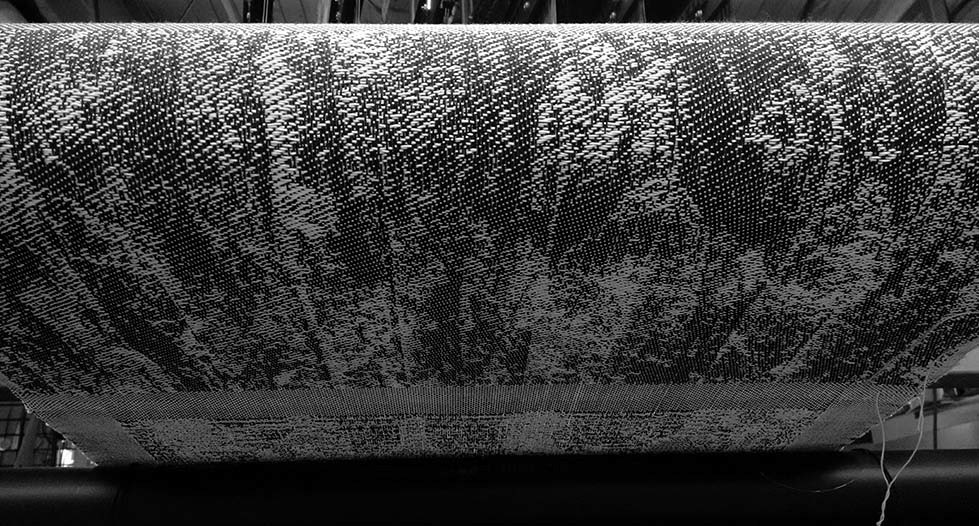 weaving: Artwork woven on AVL Jacq3G loom