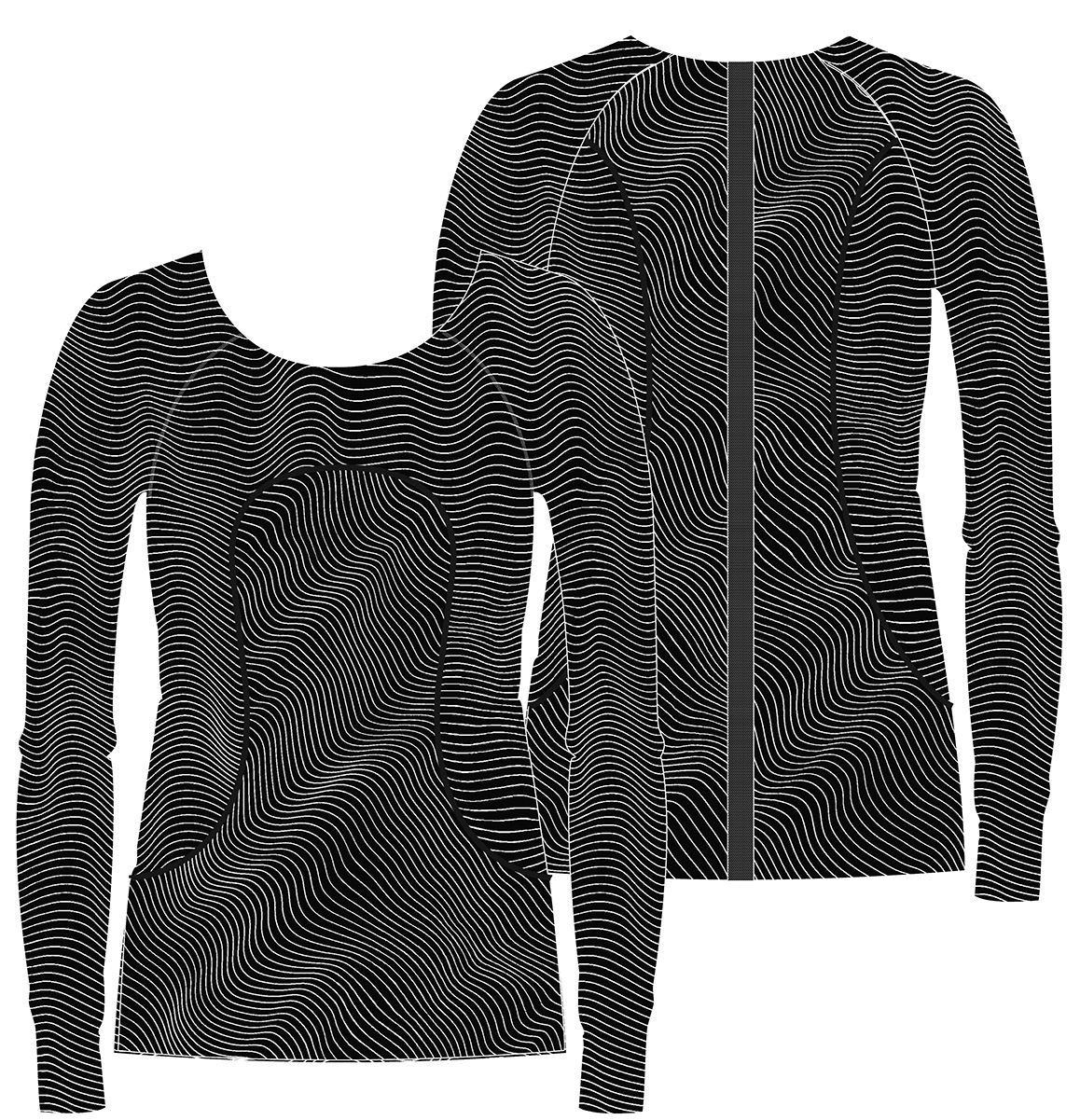 Seawheeze Half Marathon 2020 Seamless artwork: Illusion - technical file