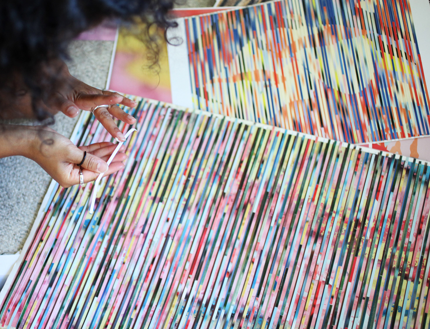 Women's print Artwork: Hinshu - work process