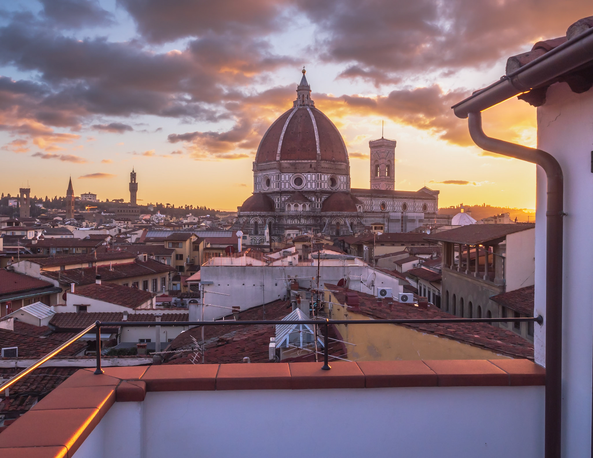 The view from the roof of my Airbnb